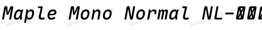 Maple Mono Normal NL字体转换 Maple Mono Normal NL字体转换